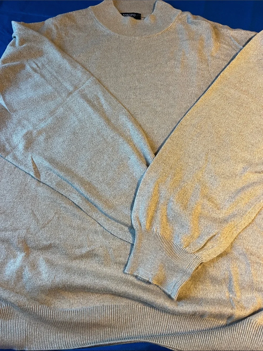 Men's Turtleneck Sweater in Taupe - Minimal Knit